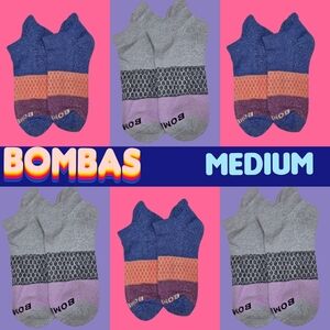 Bombas Ankle Socks 6 Pair BNWT Medium Unisex